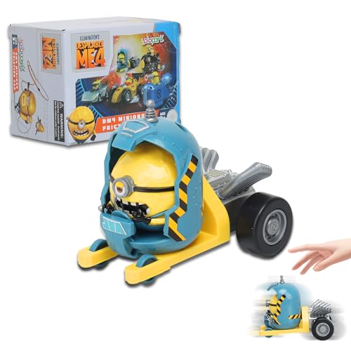 Photo 1 of YOLOPARK Minions Despicable Me 4 Toys,Minion Mega Jerry Capsule Toy Cars Gifts for Toddler Boys and Girls Age 3 4 5 6 7 8 Year 0ld, Friction Powered Cars Pull Back Minions Action Figure Party Favors