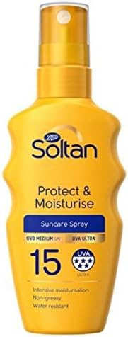 Soltan Protect & Moisturise Mini Spray SPF15 75ml Sun Lotion