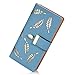 Women's Long Leather Card Holder Purse Zipper Buckle Elegant Clutch Wallet