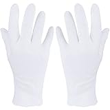 Vastar 14 Pair 8.6-Inch White Cotton Gloves, Work Gloves For Coin Jewelry Silver Inspection, Large