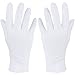 Vastar 14 Pairs 8.6 Inch White Cotton Gloves, Work Gloves For Coin Jewelry Silver Inspection, Large