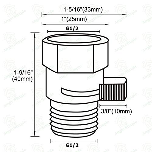 1 Angle+Simple+Pressure+Regulator+Showerhead