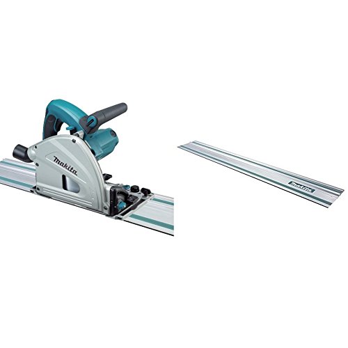 Makita SP6000J1 6-1/2-Inch Plunge Circular Saw with Guide Rail with Makita 194368-5 Guide Rail, 55-Inch