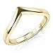 Metal Factory Sz 5 Yellow Gold Plated Sterling Silver 925 Chevron Stackable Ring