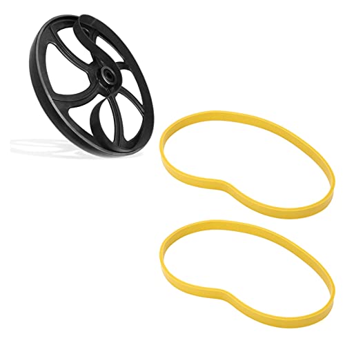 Bandsaw Tires, 2PCS Bandsaw Pulley Tire Rubber Band Saw Tires Bandsaw Tire Replacement Woodworking Non Slip Rubber Tire Replacement for 8in Bandsaw Wheel Tire Yellow