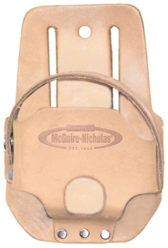 McGuire Nicholas 466V Tape Measure Holder in Tan Saddle Leather by McGuire-Nicholas