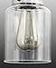 Progress Lighting P300046-009 Calhoun Collection Clear Glass Farmhouse Bath Vanity Light, 2-Light, Brushed Nickel