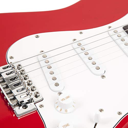 RockJam 6 String Beginner Kit, FullSize Electric Whammy, 10Watt Amp