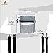 SunGrow Dog Travel Pouch, Training Bag for Treats, Kibbles, Toys & Accessories, Gray, Multiwear and Weather-Proof, 1 Pouch with Adjustable Shoulder Strap and Waist Belt