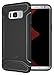 TUDIA Galaxy S8 Case, Carbon Fiber Design Lightweight [TAMM] TPU Bumper Shock Absorption Cover for Samsung Galaxy S8 (Black)