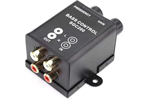 NEW MANHONG Universal Car Remote Amplifier Subwoofer Equalizer Crossover Bass Controller, 2 Channels, Part Number 23455, Frequency 150Hz - 40Hz, Gain 0db to -12db