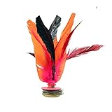 Jianzi Professional Foot Feather by KickFire Classics | Best Easy Hacky Sack Alternative Kick Game | Indoor Outdoor Game for Kids, Adults, & Teens | Includes 1 Shuttlecock
