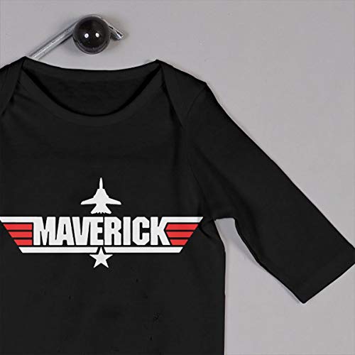 Custom Top Gun Maverick Baby Onesie Organic LongSleeve Bodysuit