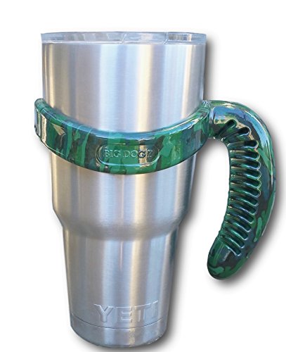 BIG DOG 7 Handle Grip for 30 oz Stainless Steel Tumbler fits Yeti Rambler RTIC Ozark Trail and many others (Handle Only Tumbler not Included) (Green Camo) Green Camouflage BIG DOG 7 Handle Grip for 30 oz Stainless Steel Tumbler fits Yeti Rambler RTIC Ozark Trail and many others (Handle Only Tumbler not Included) (Green Camo) Green Camouflage