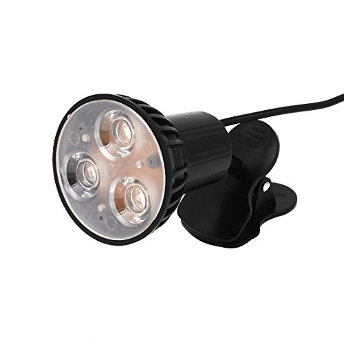 uxcell Black USB 3 LED Clip On Table Desk Reading Light
