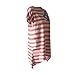 Lkous Women Fashion Sleeveless T-shirt American Flag Printed Camisole Tank Tops (US12-14, Red stripe)