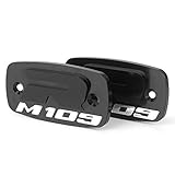 Timmart Motorcycle Brake Reservoir Caps Cover for Suzuki Boulevard M109R 2007-2017