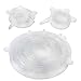 Silicone Stretch Lids, PYRUS 6 Pack with Various Sizes Reusable Kitchen Gadget, Dishwasher and Freezer Safe, Preserve Food