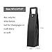 CODOHI Resuable Leather Wine Tote Bag(2 Packs)- Wine/Champagne/Beer Gift Bags Carrier for Valentine's Day Christmas Holiday-Black