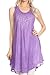 Sakkas Lana Ombre Tie Dye Embroidered Tank Style Long Summer Top | Cover Up