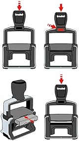 Trodat 6/512 Black Replacement Ink Pad 2 Pack for Professional 5212 Stamp view 3