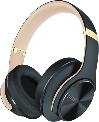 41Wym46H02L Doqaus Bluetooth Kopfhörer Over Ear, Bis Zu 90 Std Kabellose Kopfhörer Mit App-Steuerung, 9 Eq-Modi, Hifi Stereo Faltbare Headset Mit Mikrofon, Weiche Ohrpolster Für Reisen/Büro/Handy/Pc/Laptops