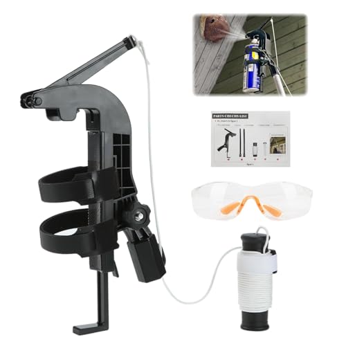 Adjustable Spray Holder Adapter, Spray Can Extension Pole Adapter with Glasses, Adjustable Angle Spray Extender for Spray Painting/Cleaning