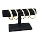 Black Velvet Bracelet T-Bar Jewelry Display Bangle