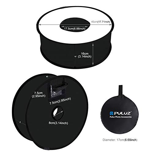 POTENCO 45cm Ring Softbox Speedlight Round Style Flash Light Shoot Soft Box Foldable Soft Flash Light Diffuser - Thumbnail 2