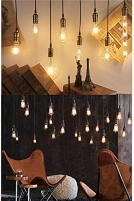 Soofoo Metal Shell Edison Retro Pendant Lamp Holder For Bulb