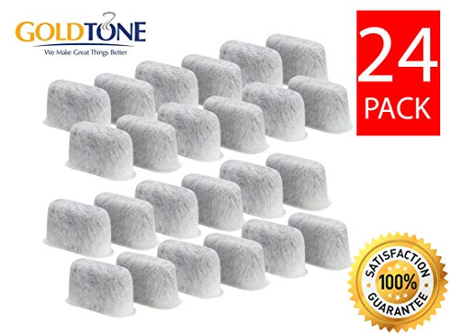 GOLDTONE Activated Carbon Water Filters fits CUISINART Coffee Makers and Brewers. Replaces your CUISINART Charcoal Water Filters and CUISINART Water Filters (24 Water Filters)