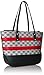 Reana Large Tote Bow 9s Tote Bag, BLACK-WHITE/BLACK/DYNASTY RED, One Size