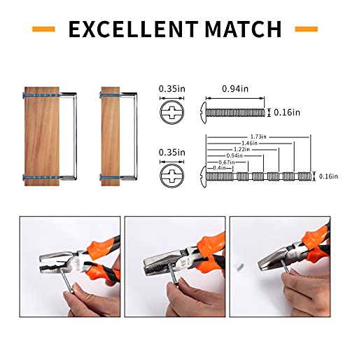 9BUILD 10 Pieces Black Kitchen Handles Hole Distance 160 mm Cabinets Kitchen Handles Furniture EU0053