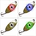 Tundra Tackle Co. Firefly Lighted Fishing Spoon - Discover LED Electronic Battery Powered Underwater Light-Up Lure Jigs of Many Colors to Attract Fish (4-Color Combo, 1/8 oz - 4 Pack)