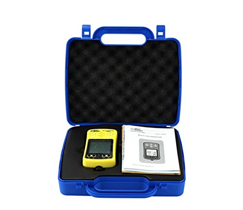 SMART SENSOR Multi Gas Monitor Handheld Gas Detector LCD Display Sound Light Alarm Rechargeable Battery 4 in 1 gas analyzer - Thumbnail 4