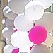 100pcs 12 inch White Balloons, Quality latex Balloons for Party Supplies and Decorations (White)