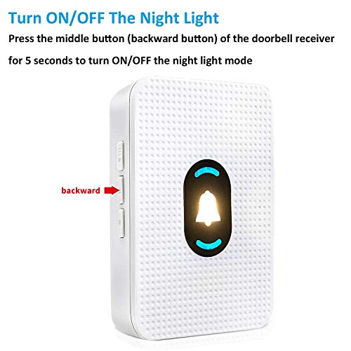Daytech Door Open Entrance Chime Entry Alert Wireless Door Sensor For Home Business Garage Retail Store Apartment Office 2 Receiver & 2 Magnetic Sensor - Thumbnail 5