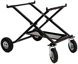 GO KART "X" STAND HEAVY DUTY FRONT STEER - PNEUMATIC WHEELS RLV 0014S