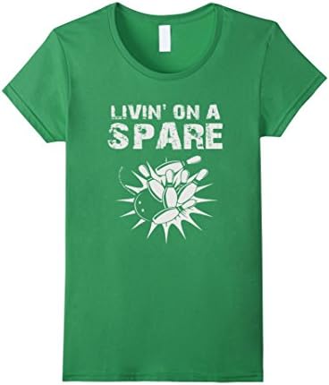 Womens LIVIN' ON A SPACE - Funny Bowling Shirt XL Grass