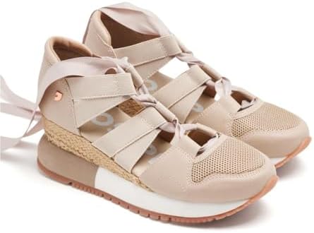 Sneakers Beige Tipo Espadrille da Donna LIZARDA, Beige, 38 EU
