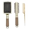 3PCS-Hair-Brush-Set-Paddle-Brush-Round-Brush-Tail-Comb-for-Damaged-Hair-Massaging-Scalp-Hair-Drying-Styling-Curling-for-Women-Men-Kids 3PCS Hair Brush Set Paddle Brush Round Brush Tail Comb for Damaged Hair Massaging Scalp Hair Drying Styling Curling for…