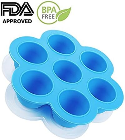 Silicone Egg Bites Mold for Instant Pot Accessories - Fits Instant Pot 5,6,8 Qt Pressure Cooker, Baby Food Freezer Tray with Lid, Reusable Storage Container