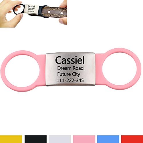 Stainless Steel Pet ID Tags, Personalized Dog Cat ID Tags for Tags for Small Medium Large Dog & Cat