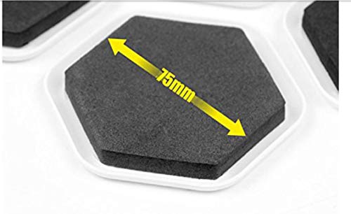 AdvancedShop 4Pcs Furniture Moving Sliders Mover Pads Moving Furniture Gliders Hardwood Floor Protectors Carpet Flooring Coaster Furniture Protector