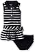 Nautica Baby Girls' Stripe Pique Dress with Bow