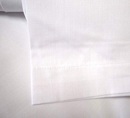 Linteum Textile (12-Pack, 66x104 in, White) Twin Flat Sheets, 180 Thread Count