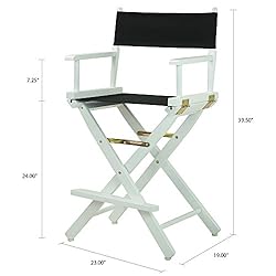 Casual Home 24" Director's Chair White Frame with