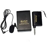 Binmer(TM)New Wireless FM Transmitter Receiver Lavalier Lapel Clip Mic System