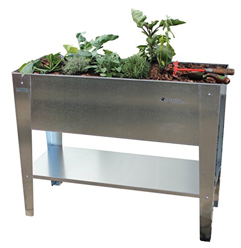 Geiger Metallbau BioDesign Palatino Raised Bed 100 x 40 x 80 cm with Extra Deep Plant Tub