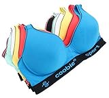 Coobie Intimates Women's 6 Pack Sports Bras 36B Multi